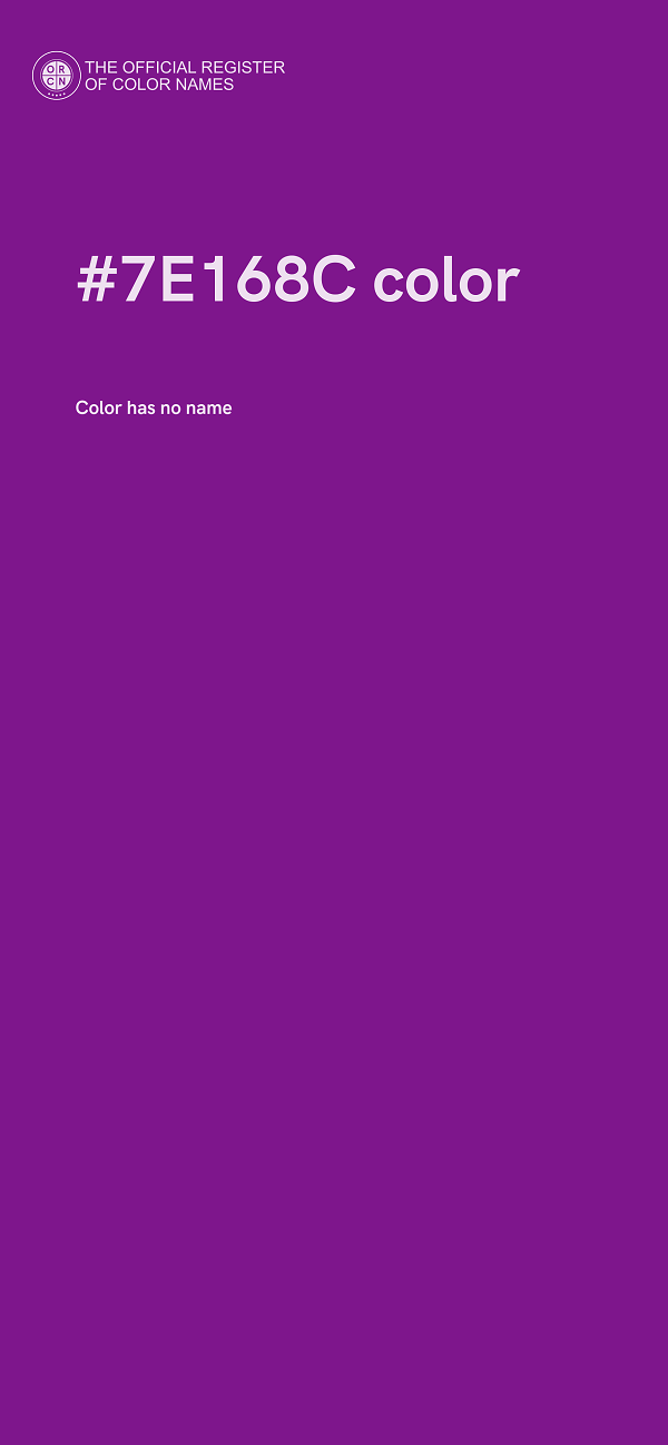#7E168C color image