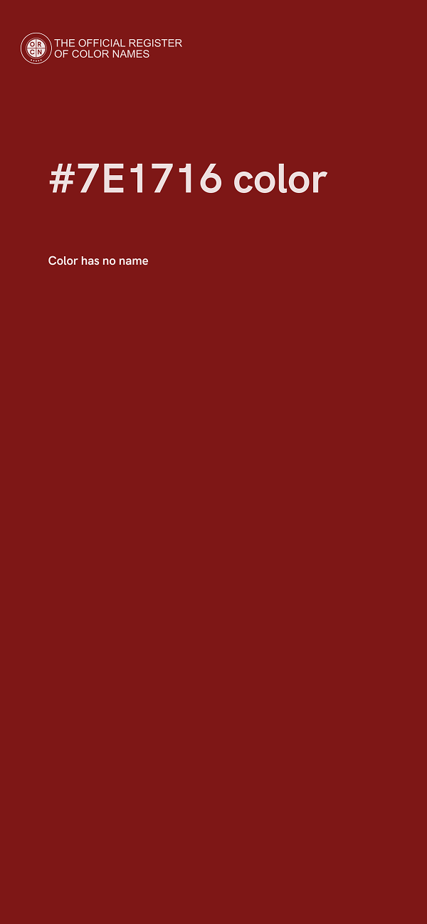 #7E1716 color image