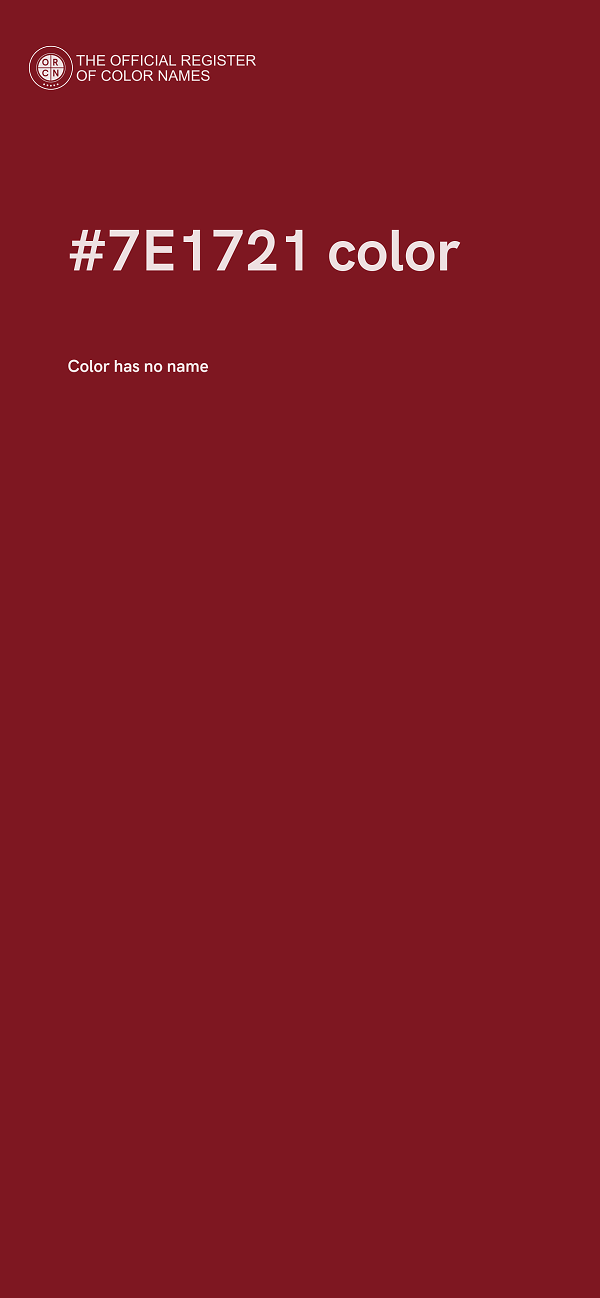 #7E1721 color image