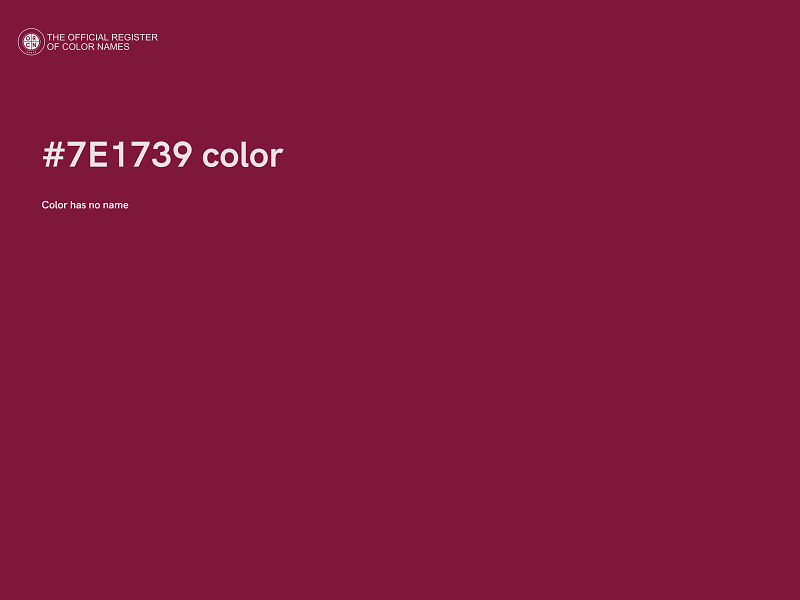 #7E1739 color image