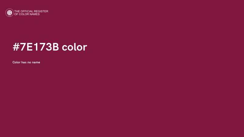 #7E173B color image