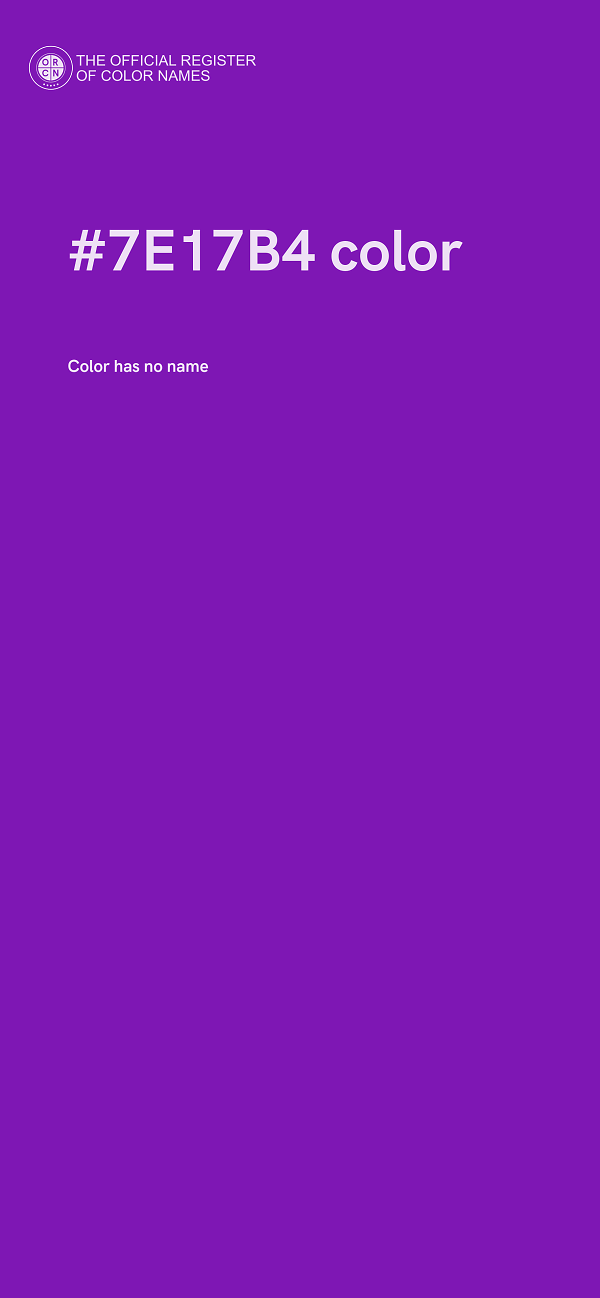 #7E17B4 color image