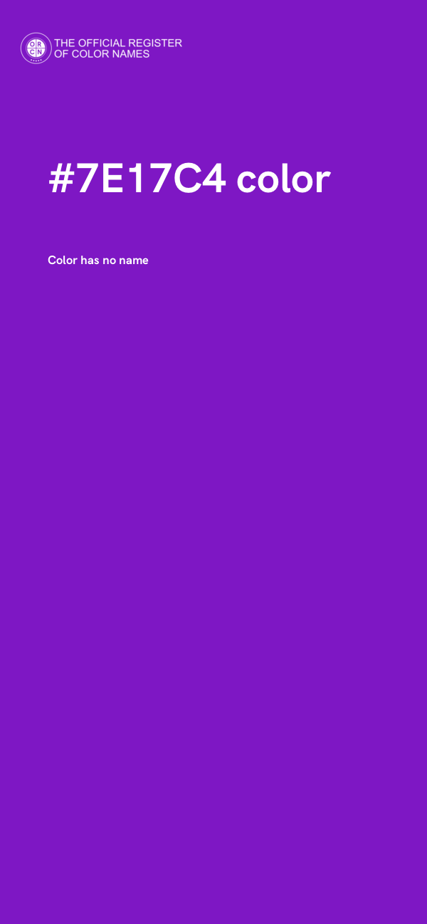#7E17C4 color image