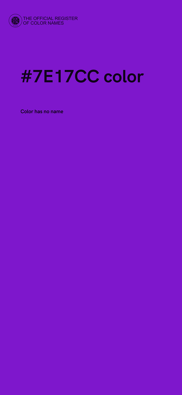 #7E17CC color image