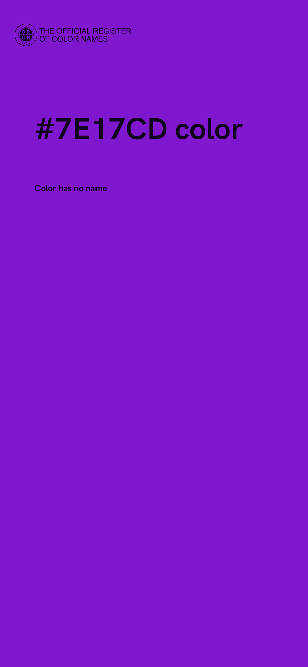 #7E17CD color image