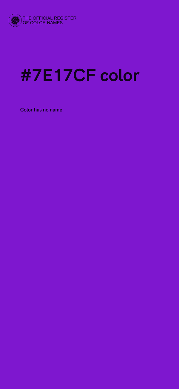 #7E17CF color image