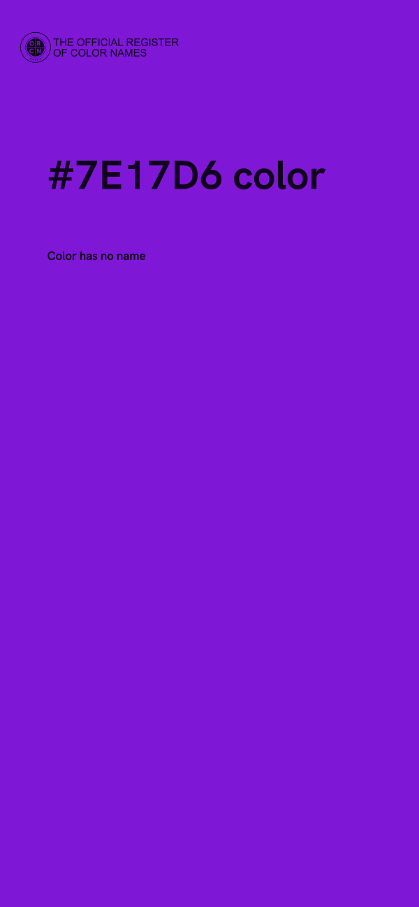 #7E17D6 color image