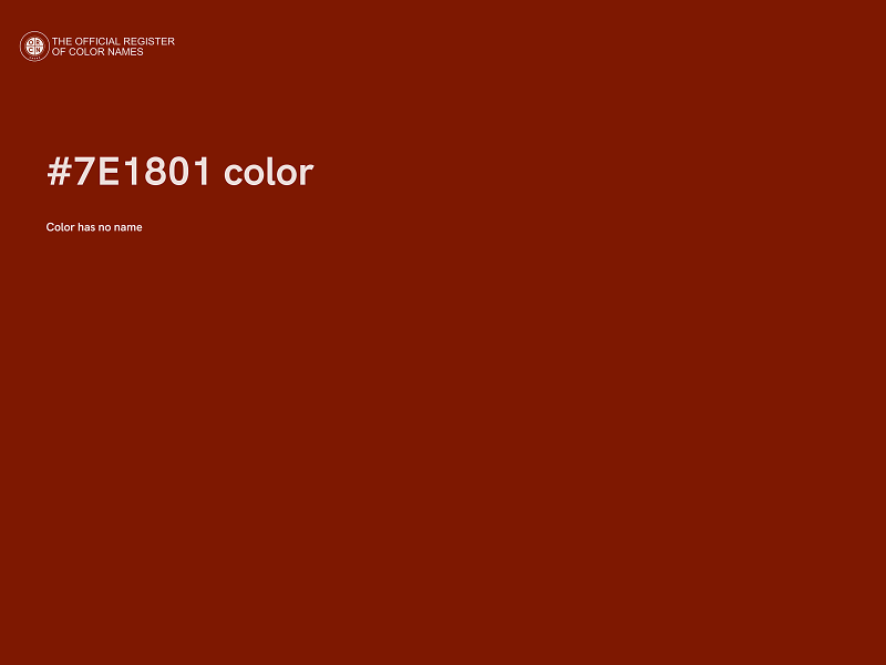 #7E1801 color image