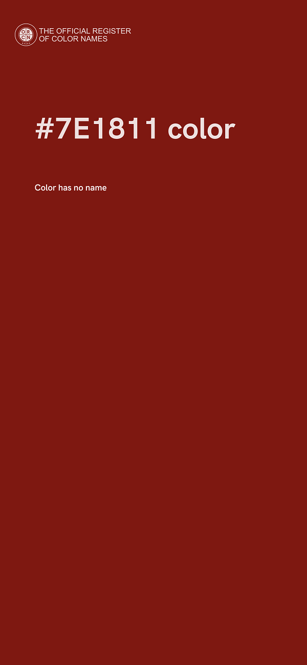 #7E1811 color image