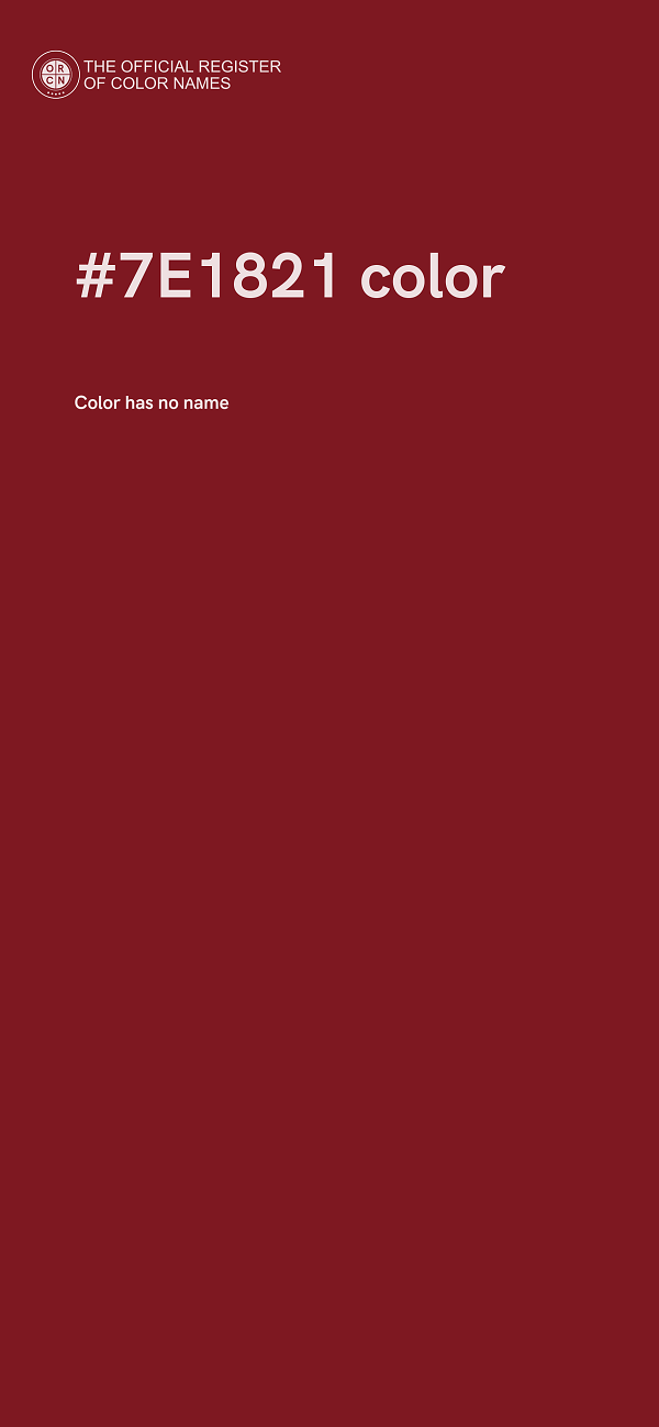 #7E1821 color image