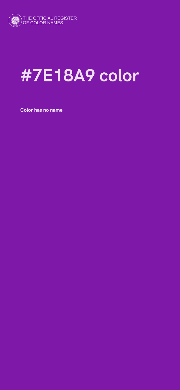 #7E18A9 color image