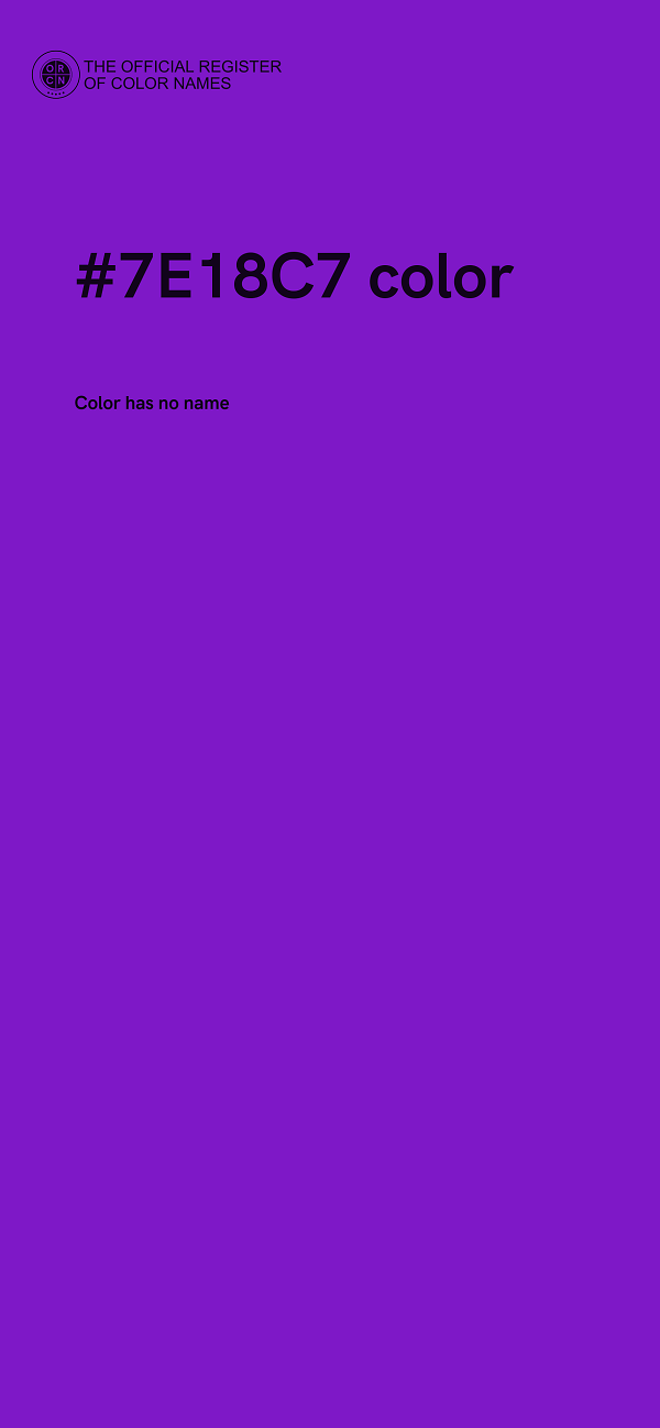 #7E18C7 color image