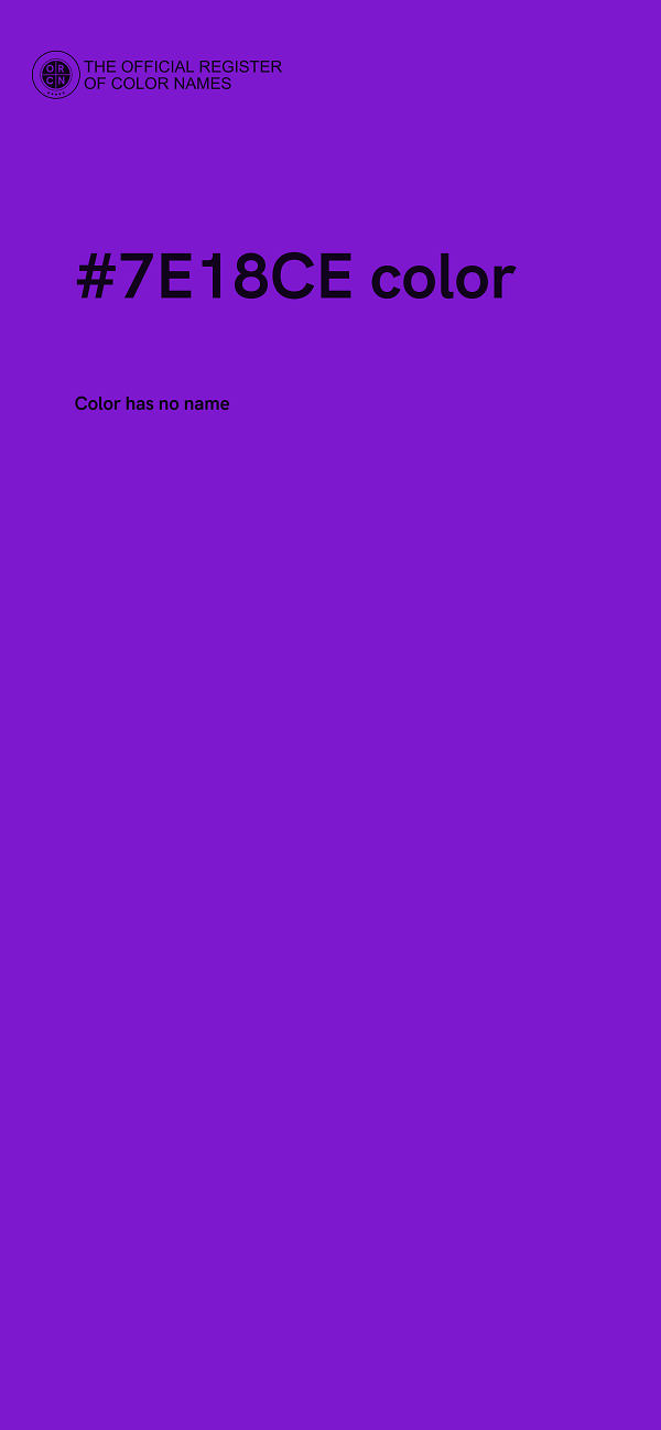 #7E18CE color image