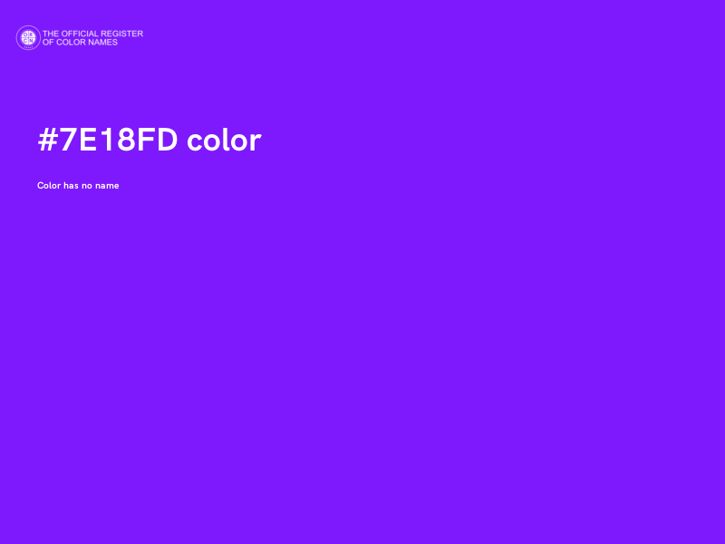 #7E18FD color image