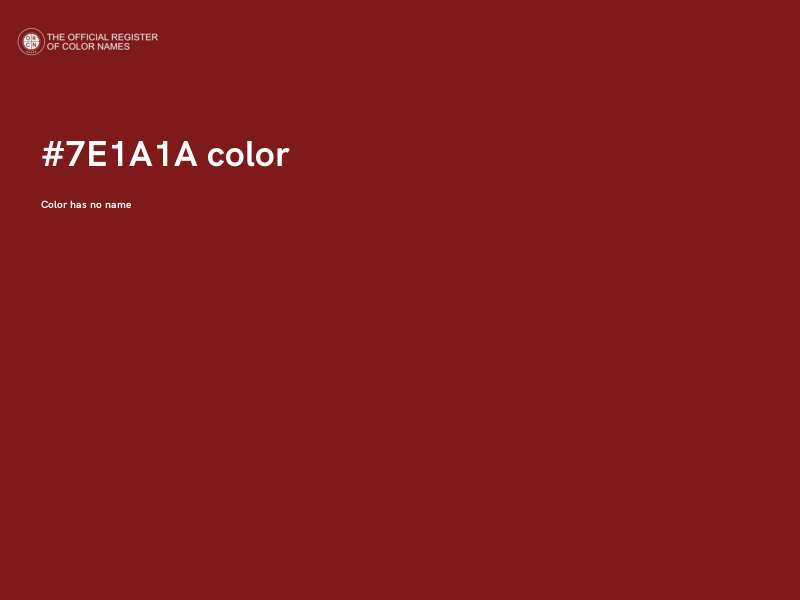 #7E1A1A color image
