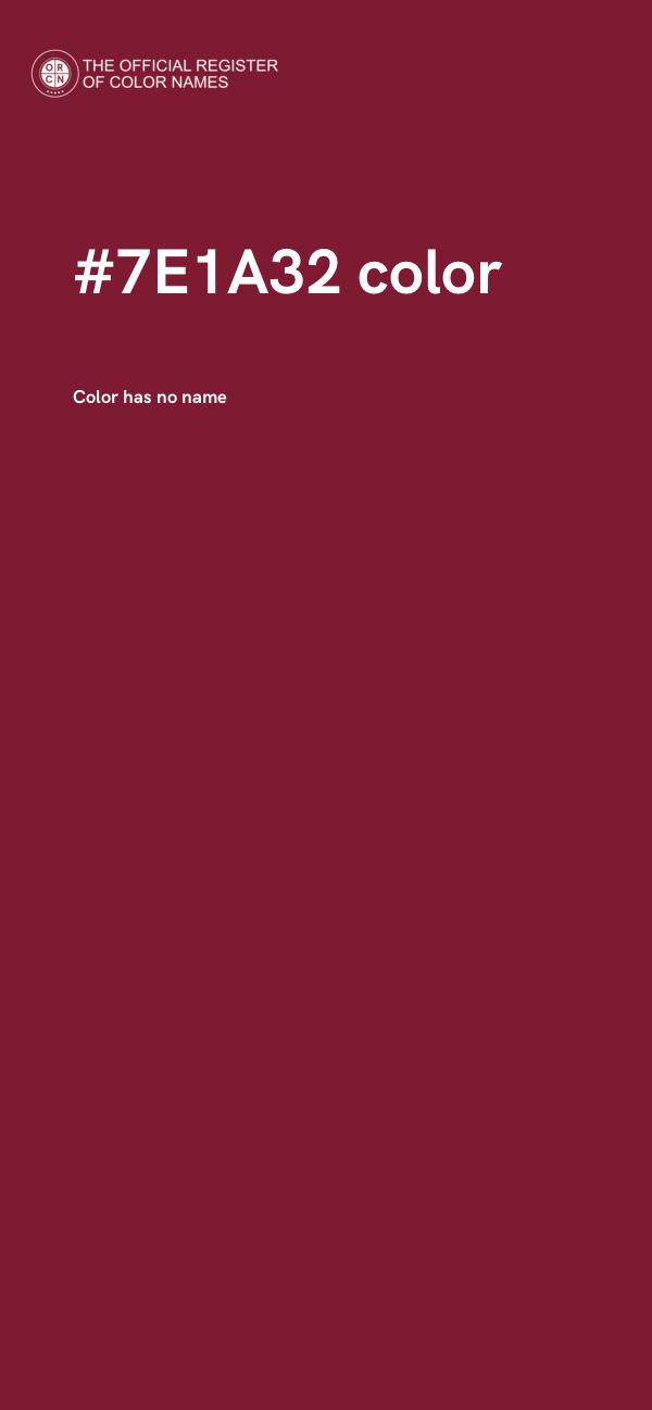 #7E1A32 color image