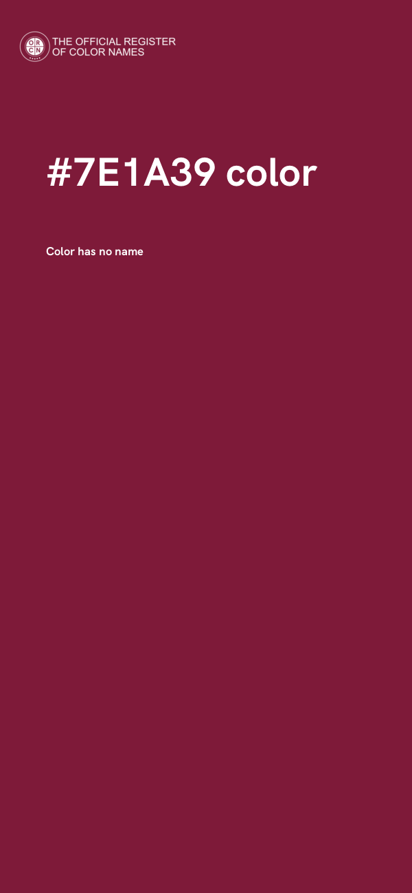 #7E1A39 color image