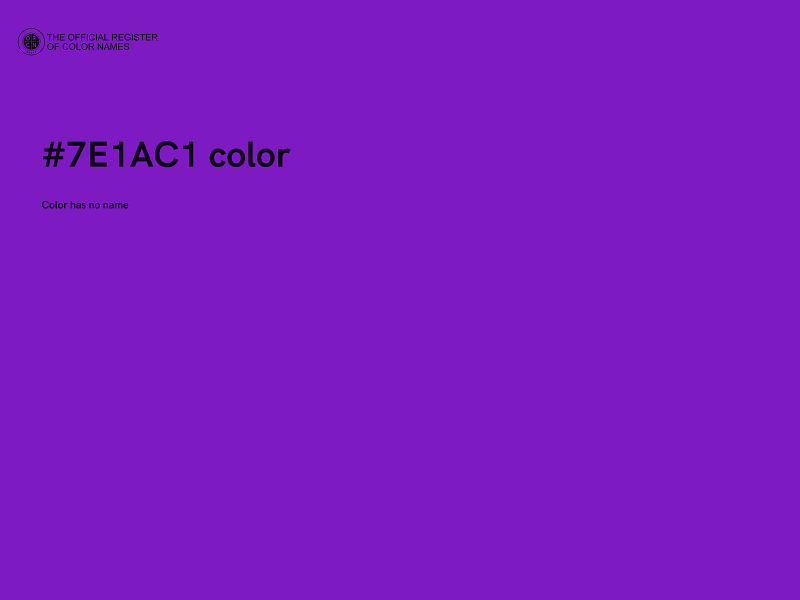 #7E1AC1 color image