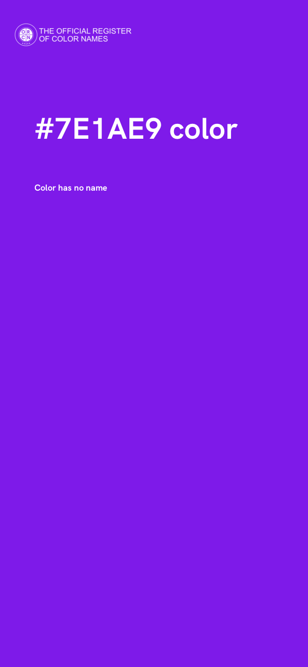 #7E1AE9 color image