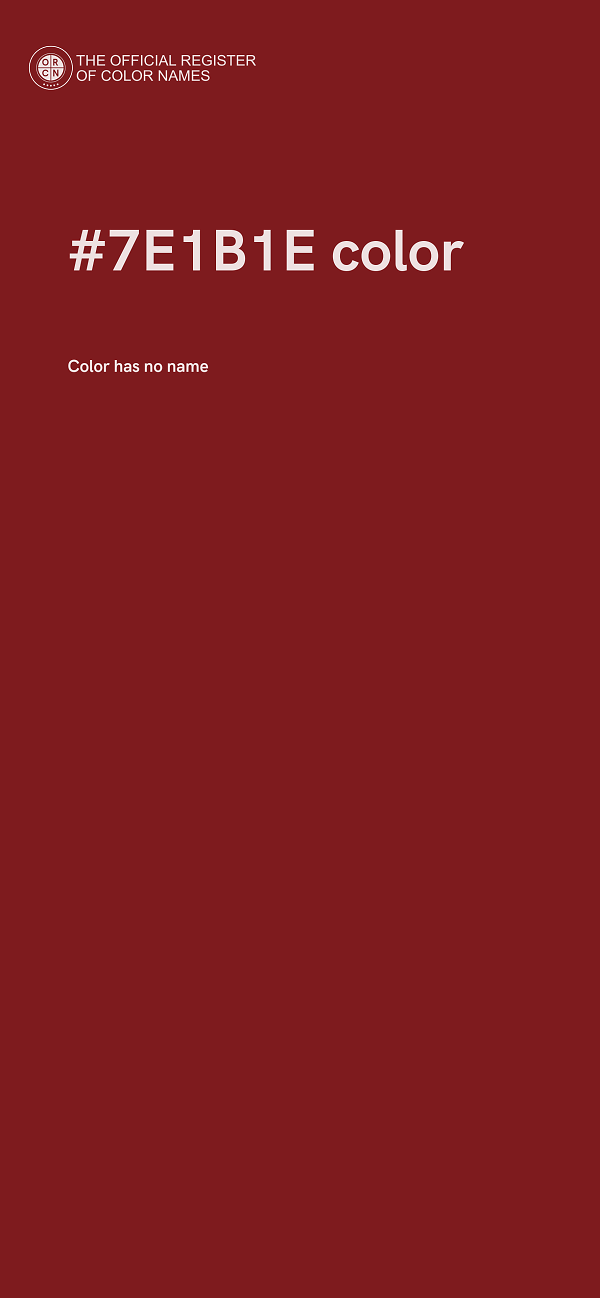 #7E1B1E color image