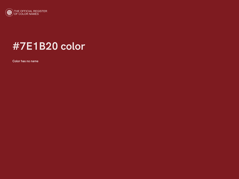 #7E1B20 color image