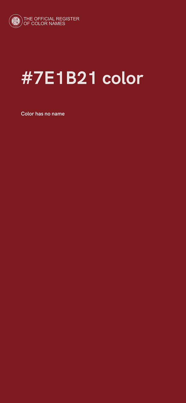 #7E1B21 color image