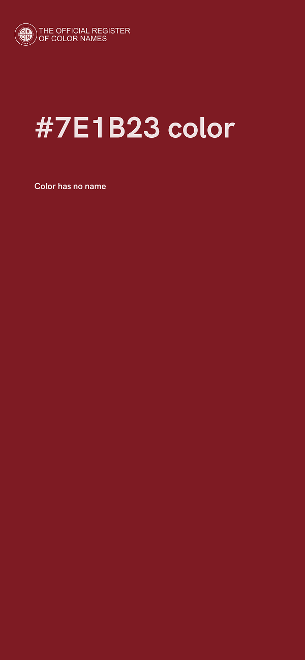 #7E1B23 color image