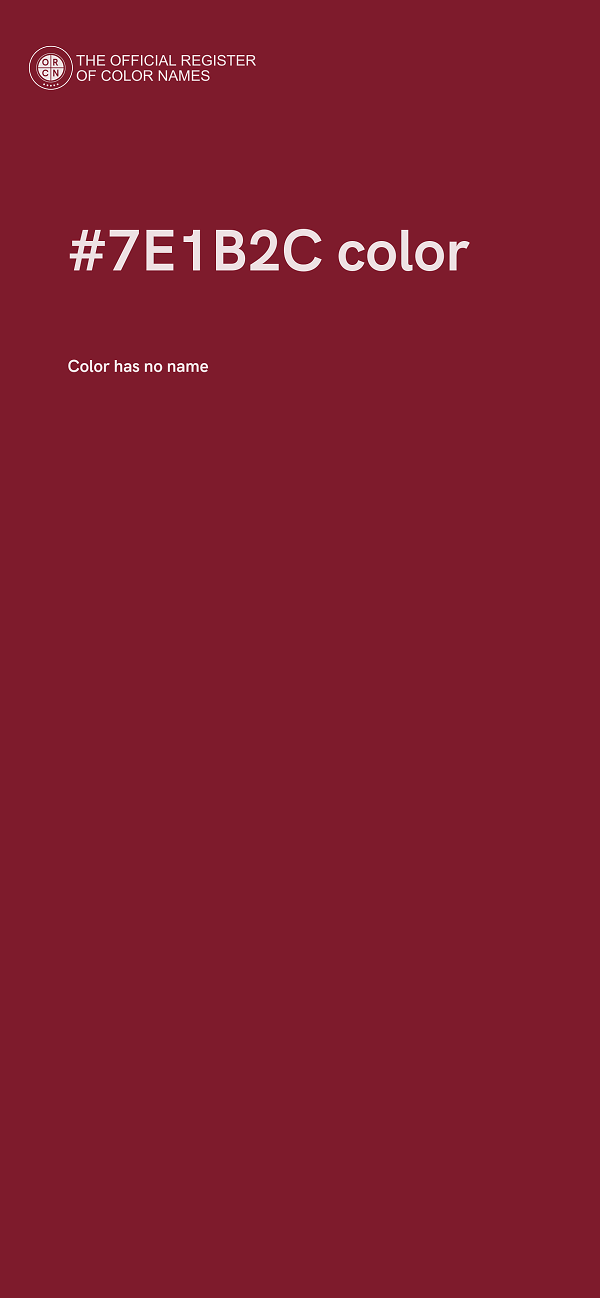#7E1B2C color image