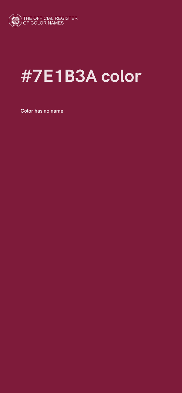 #7E1B3A color image