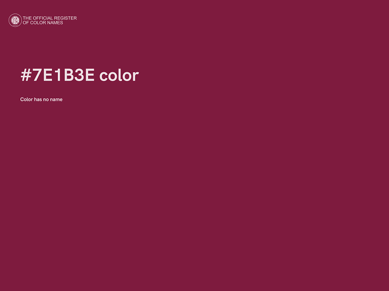 #7E1B3E color image