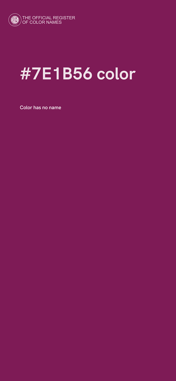#7E1B56 color image