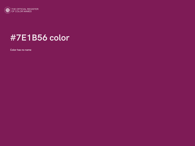 #7E1B56 color image