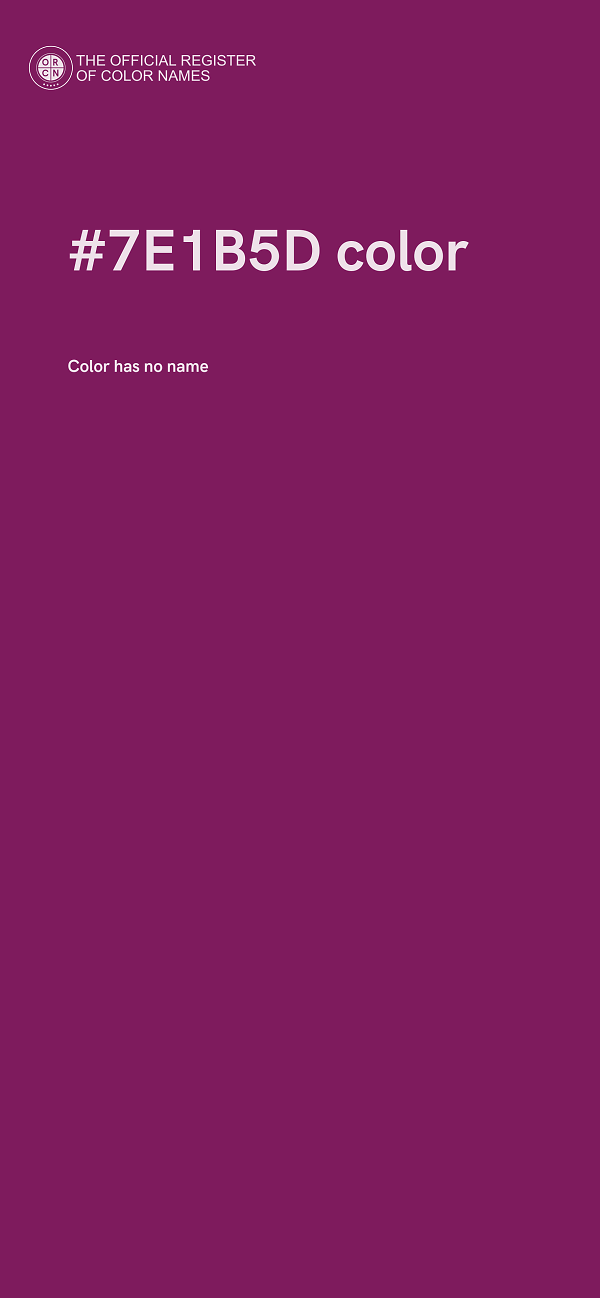 #7E1B5D color image