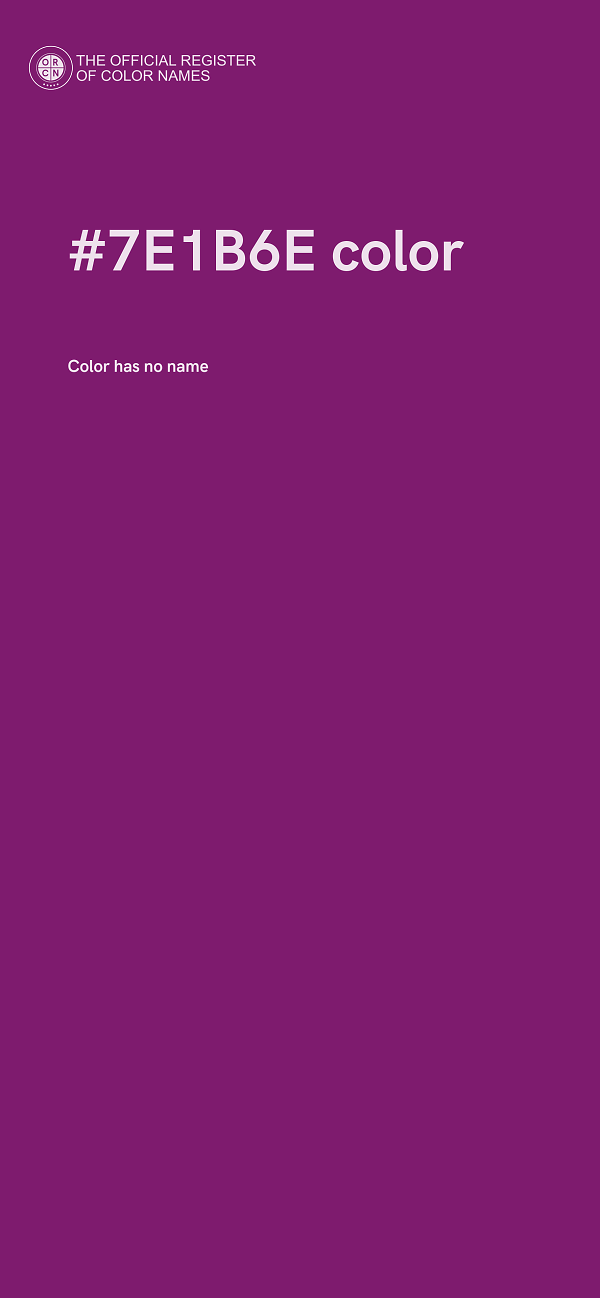 #7E1B6E color image