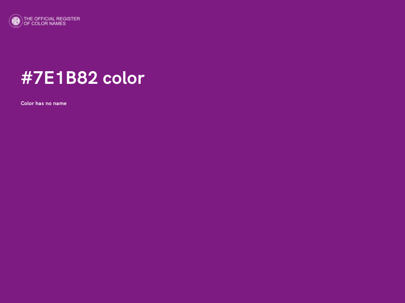 #7E1B82 color image