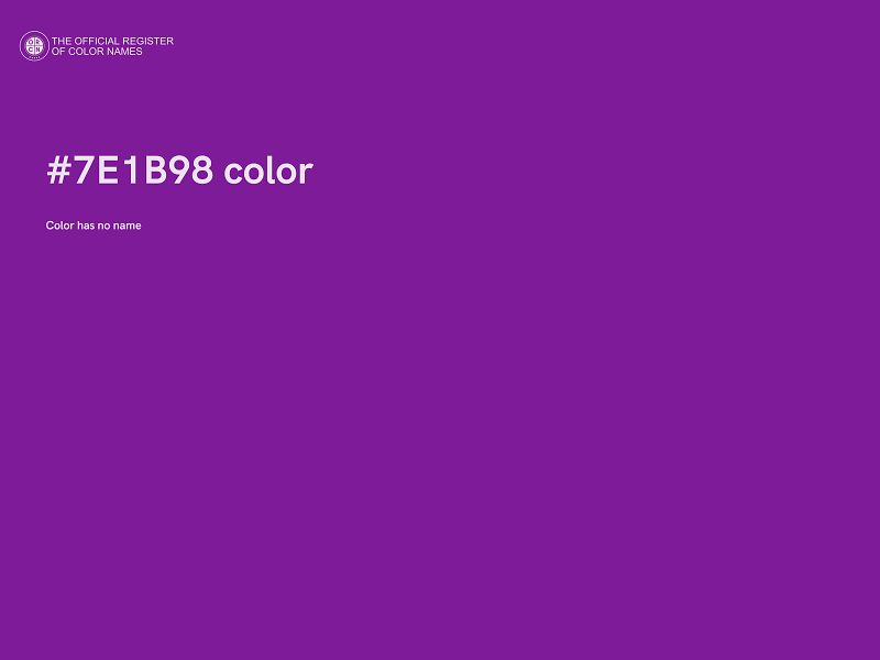 #7E1B98 color image