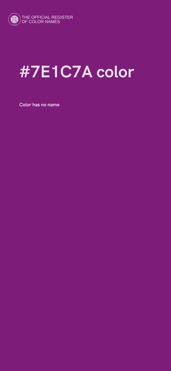 #7E1C7A color image