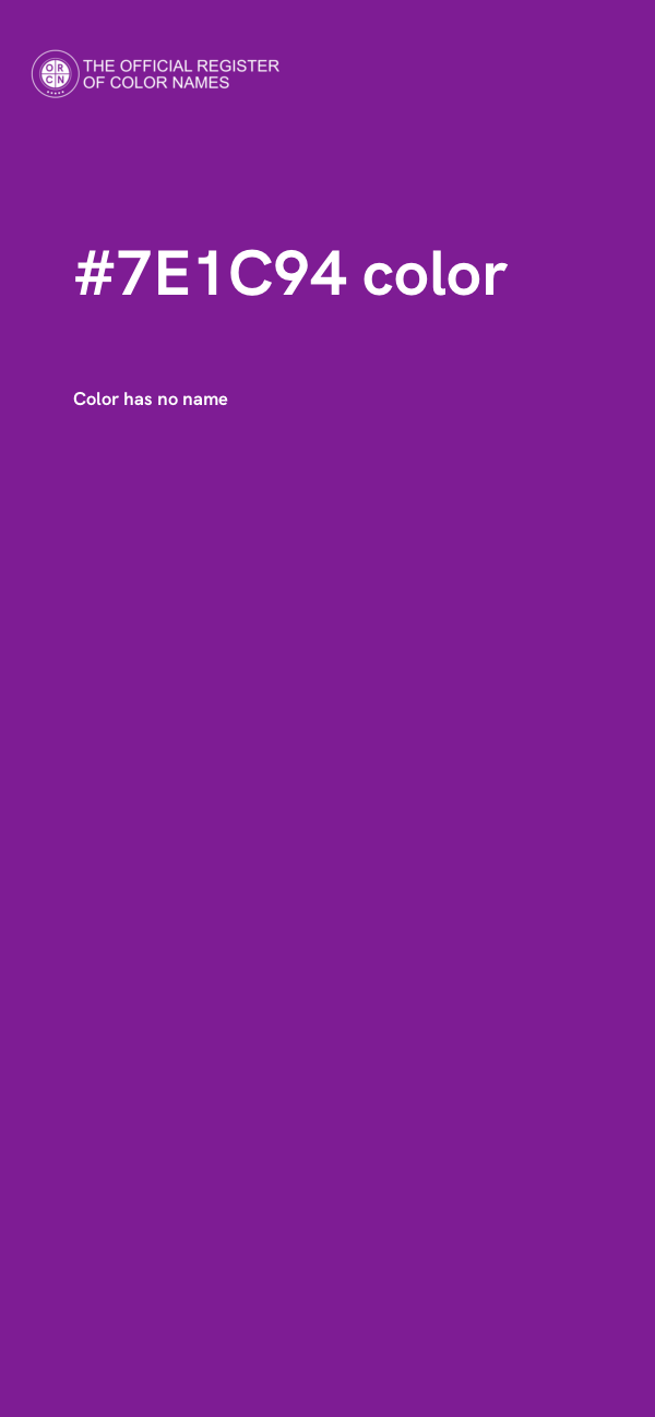 #7E1C94 color image