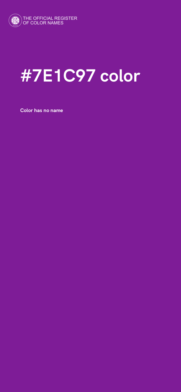 #7E1C97 color image