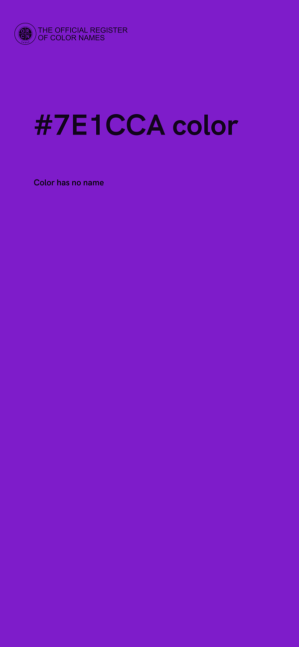 #7E1CCA color image