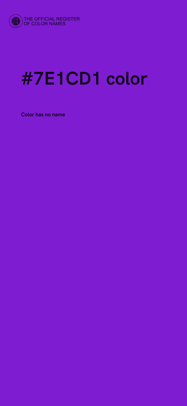 #7E1CD1 color image
