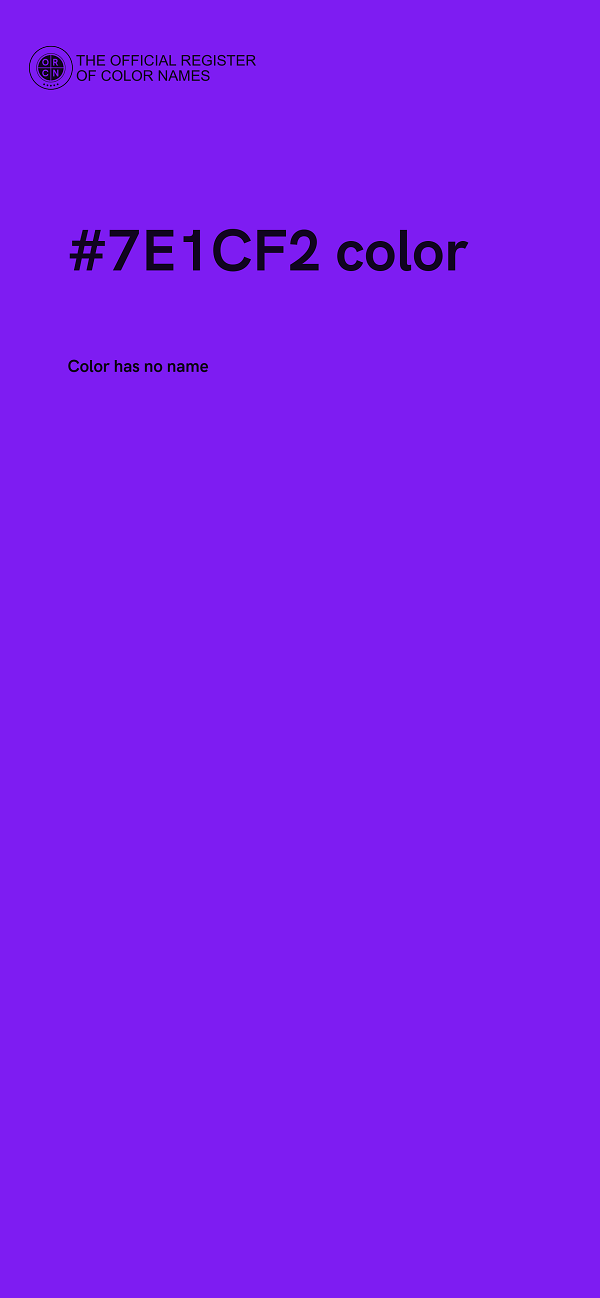 #7E1CF2 color image