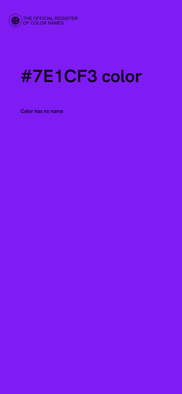#7E1CF3 color image