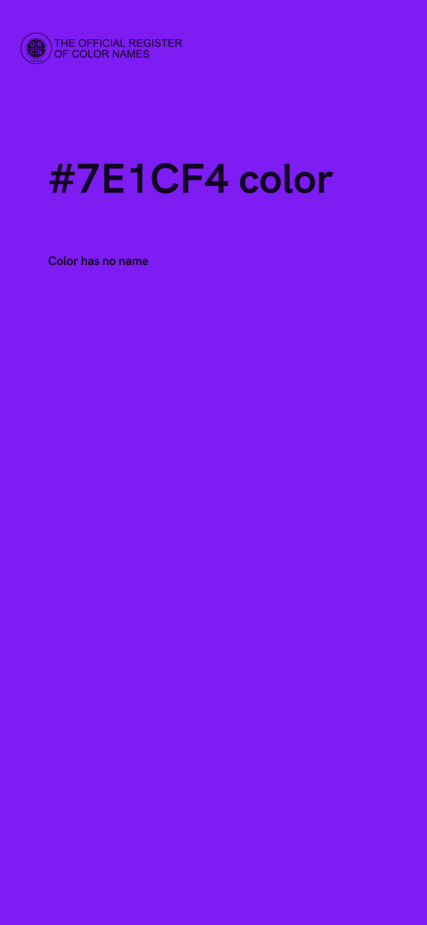 #7E1CF4 color image