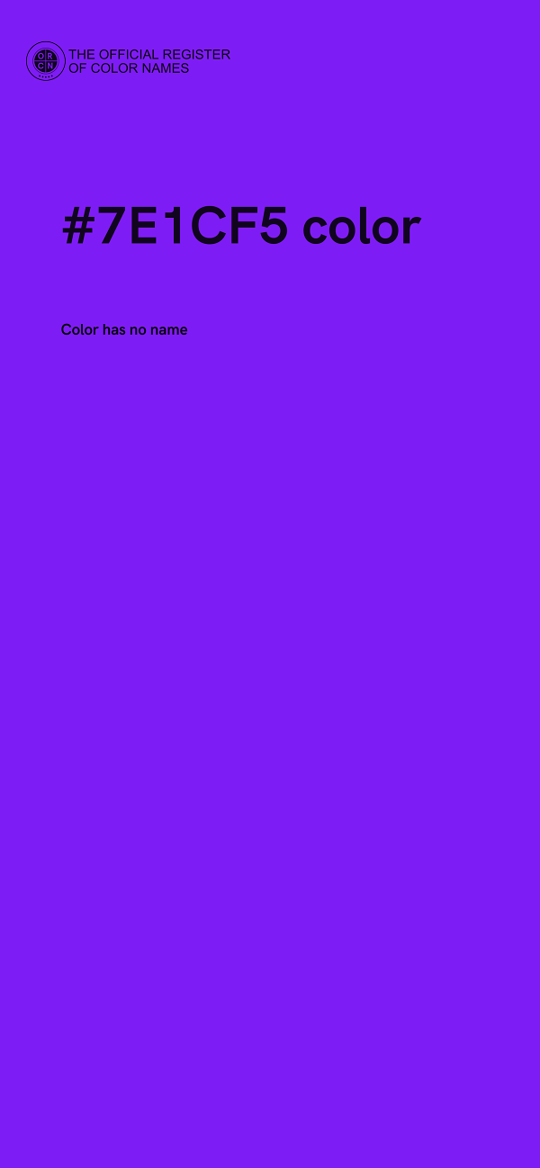 #7E1CF5 color image