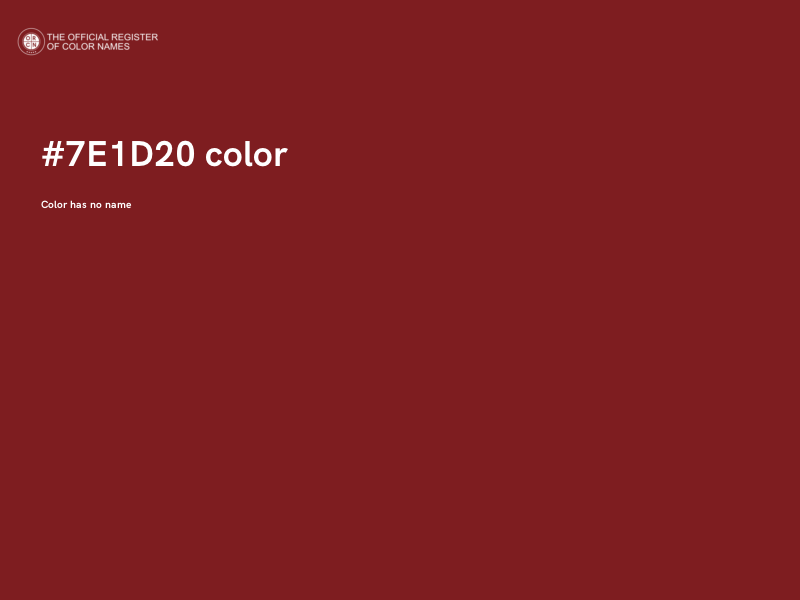 #7E1D20 color image