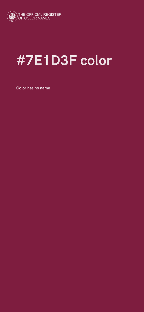 #7E1D3F color image
