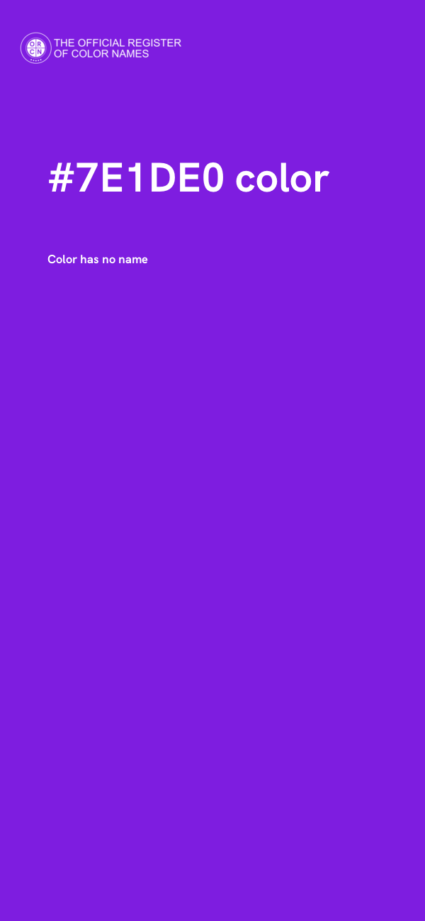 #7E1DE0 color image