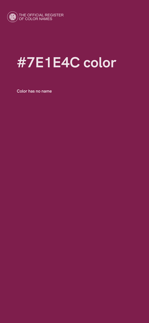 #7E1E4C color image