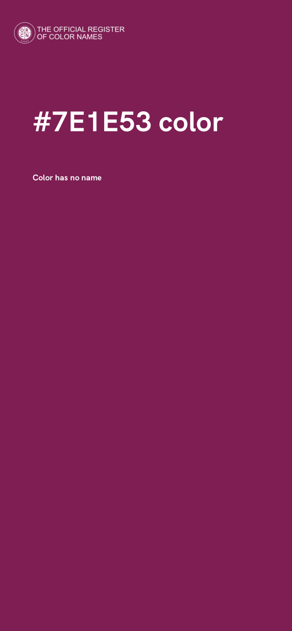 #7E1E53 color image